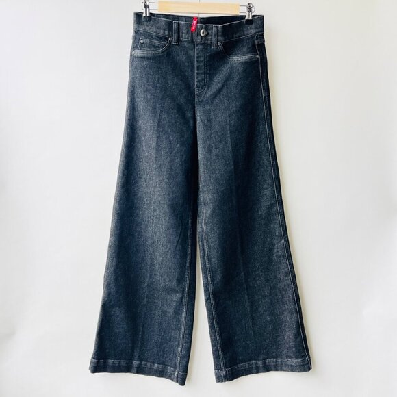 Spanx Wide legs pull on jeans, Black, Size M G88 - Picture 4 of 11